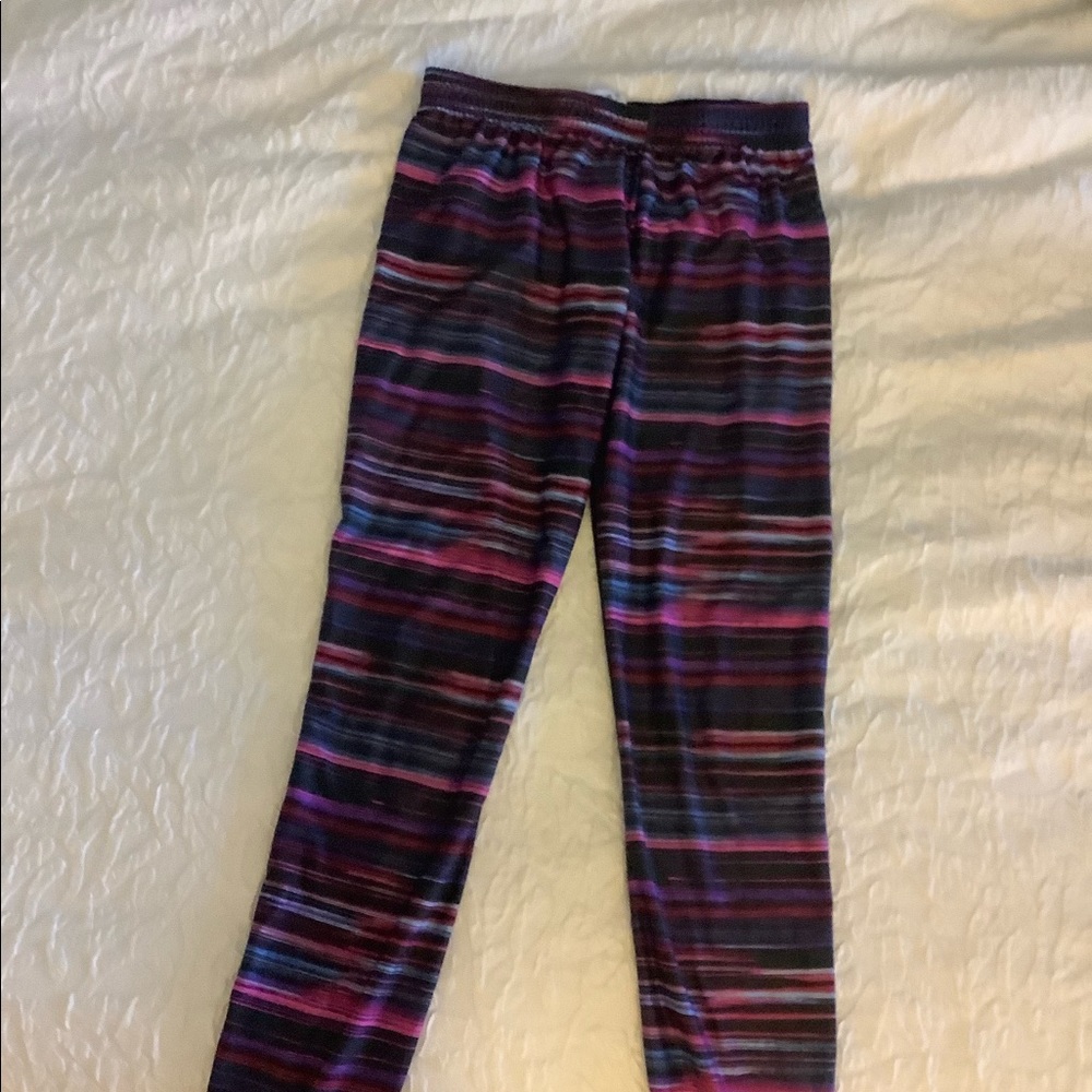 Girls YL Nike striped Leggings